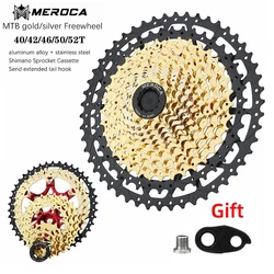 MEROCA MTB Cassette 8/9/10/11/12 Speed 40/42/46/50/52T Mountain Bicycle climbing Freewheel Bicycle Sprocket For Shimano/SRAM