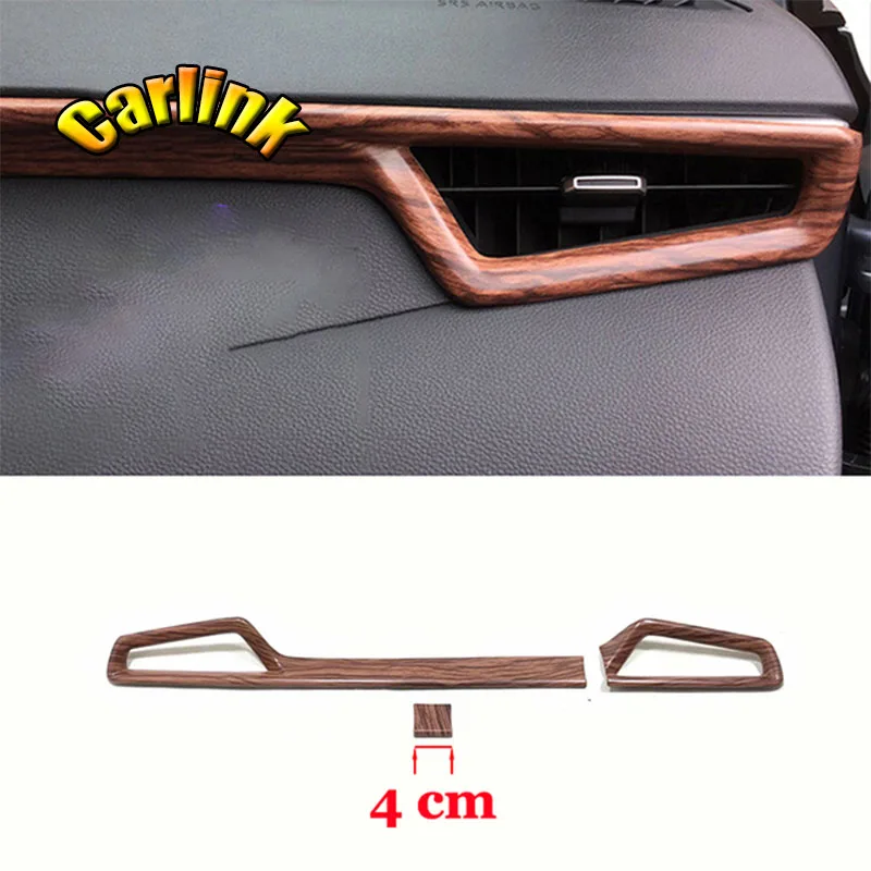 For Toyota corolla E210 Sedan 2019 2020 ABS Matte/Carbon Fibre Car Console air outlet cover trim Strip Car styling accessories