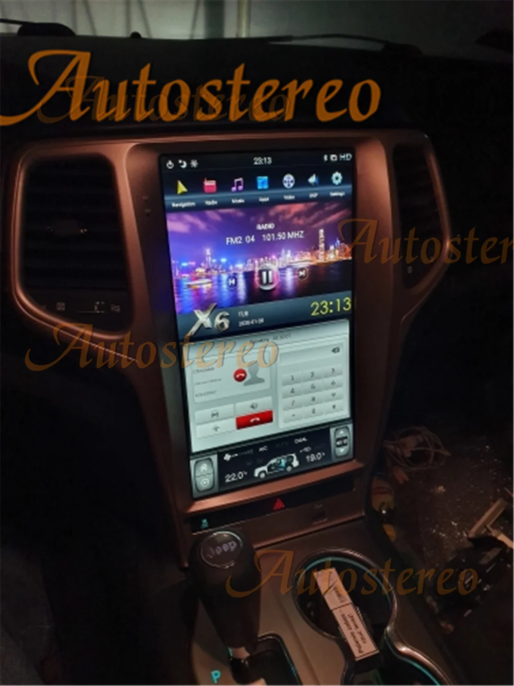 أندرويد 13 لسيارة جيب جراند شيروكي 2010-2021 مشغل وسائط متعددة نظام تحديد المواقع والملاحة راديو تلقائي ستيريو مسجل شرائط وحدة الرأس #2