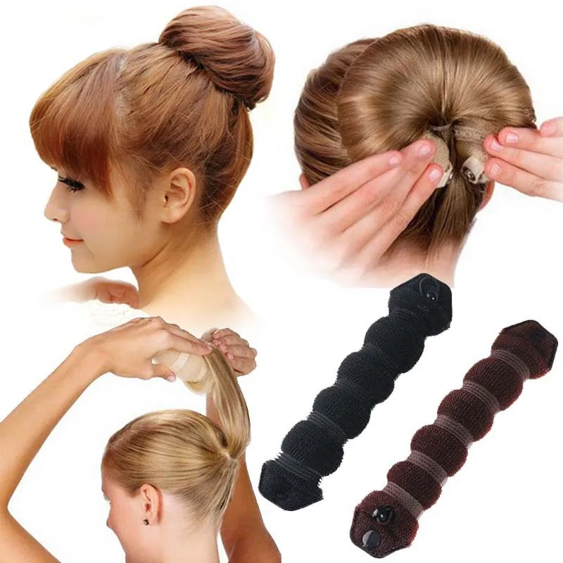 1 pcs magic foam sponge Clip Bun curler braider hairstyle twist maker tool Dount Twist Hair Accessories Styling Fashion