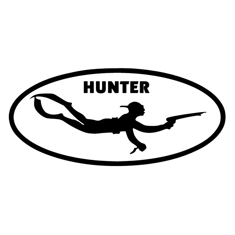 

40461# Die-Cut Vinyl Decal Underwater Hunter Car Sticker Waterproof Auto Decors on Car Body Bumper Rear Window