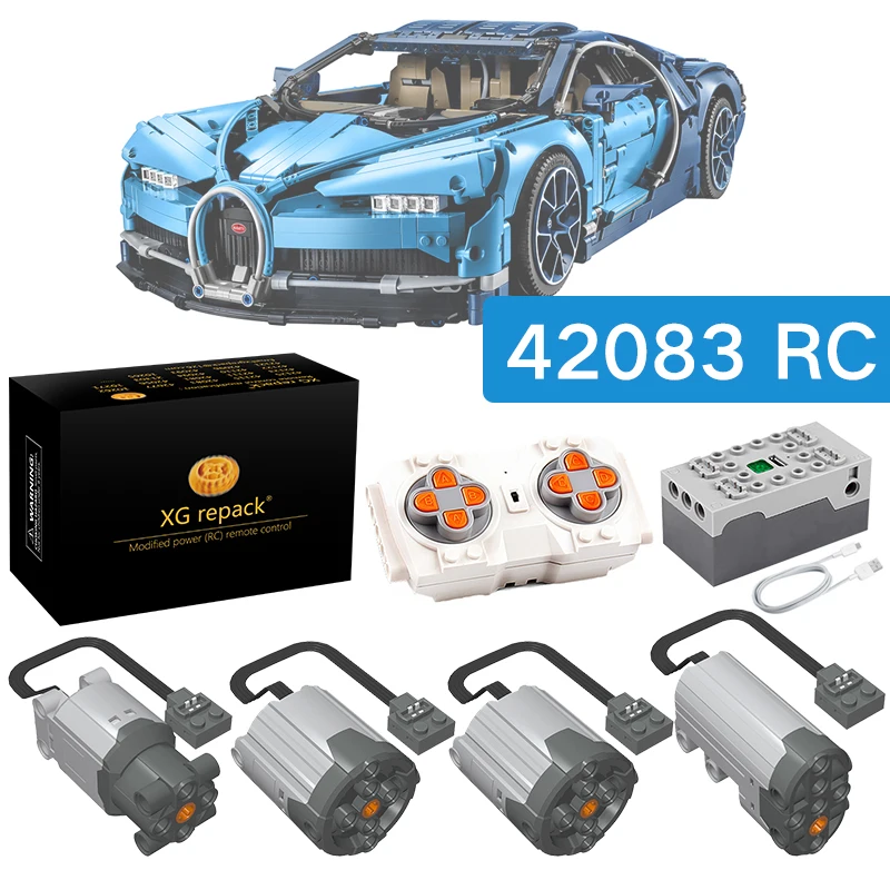 XGrepack brand suitable for  42083 Bugatti electric RC remote control modification package lighting power  blocks