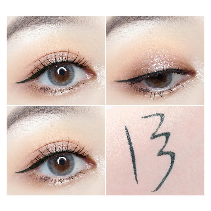 Waterproof  Fast Dry Smooth Eyeliner Pencils 5 Colors Eyes Brown Black Red Color Pigments Liquid Eye Liner Pen Make Up Tools