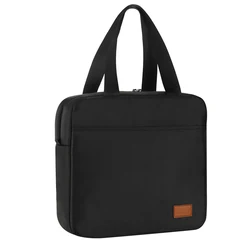 Aosbos Fashion Przenośna izolowana płócienna torba na lunch Termiczne torby na lunch na piknik dla kobiet Mężczyźni Solid Cooler Lunch Box Bag New