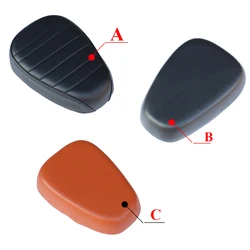 Motorcycle Seat Passenger Sissy Bar Backrest Cushion Pad For Harley Honda Suzuki Kawasaki Electric Scooter Black Leather Seats