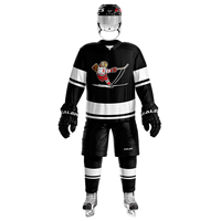 H400 series high-quality light and thin breathable black personalized ice hockey practice jersey & large street shirt-all sizes