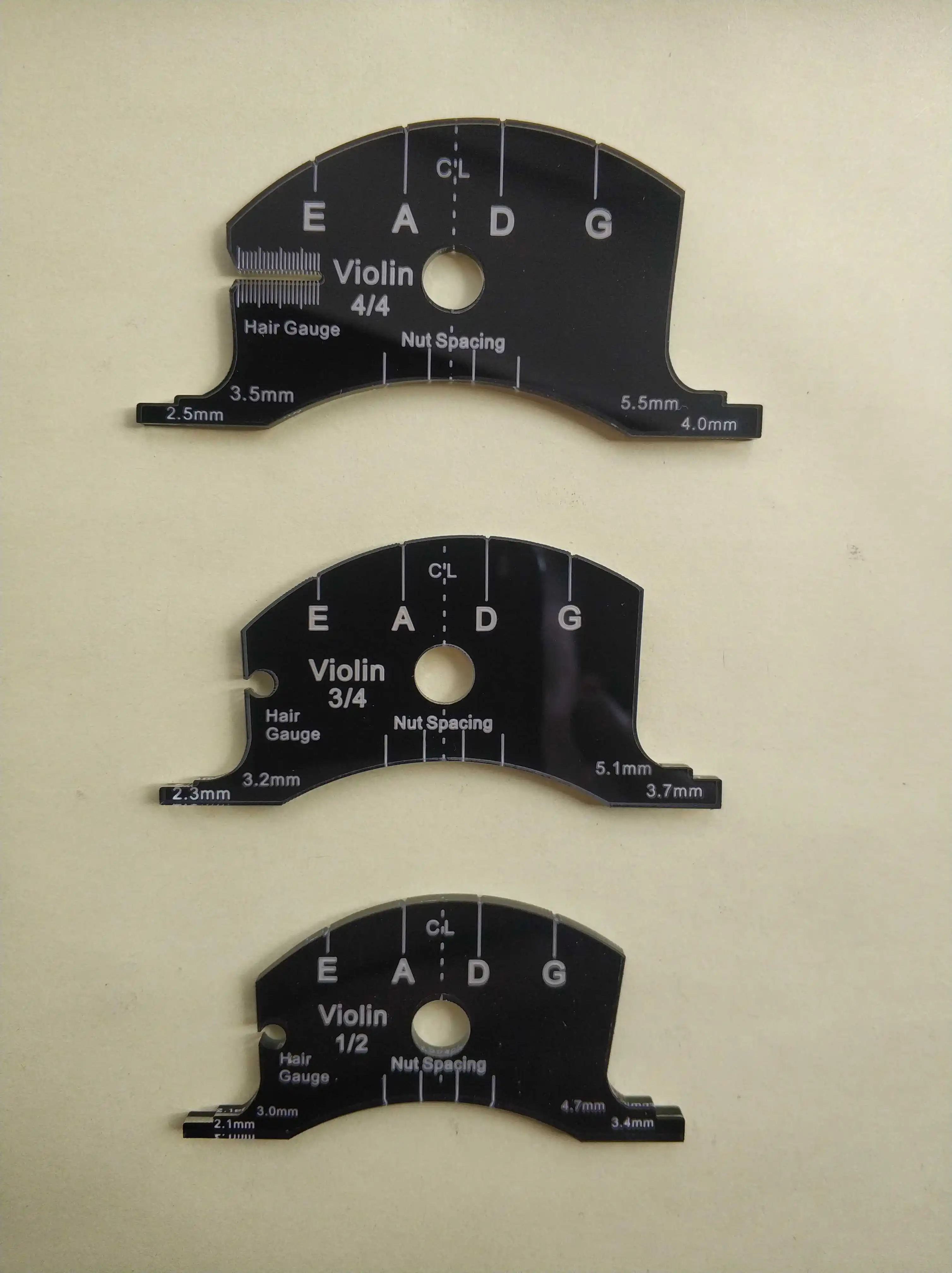 Imagem -05 - Violino Viola Violoncelo Ponte Modelo Multifuncional Mold Reparação Reference Tool Violino Parts