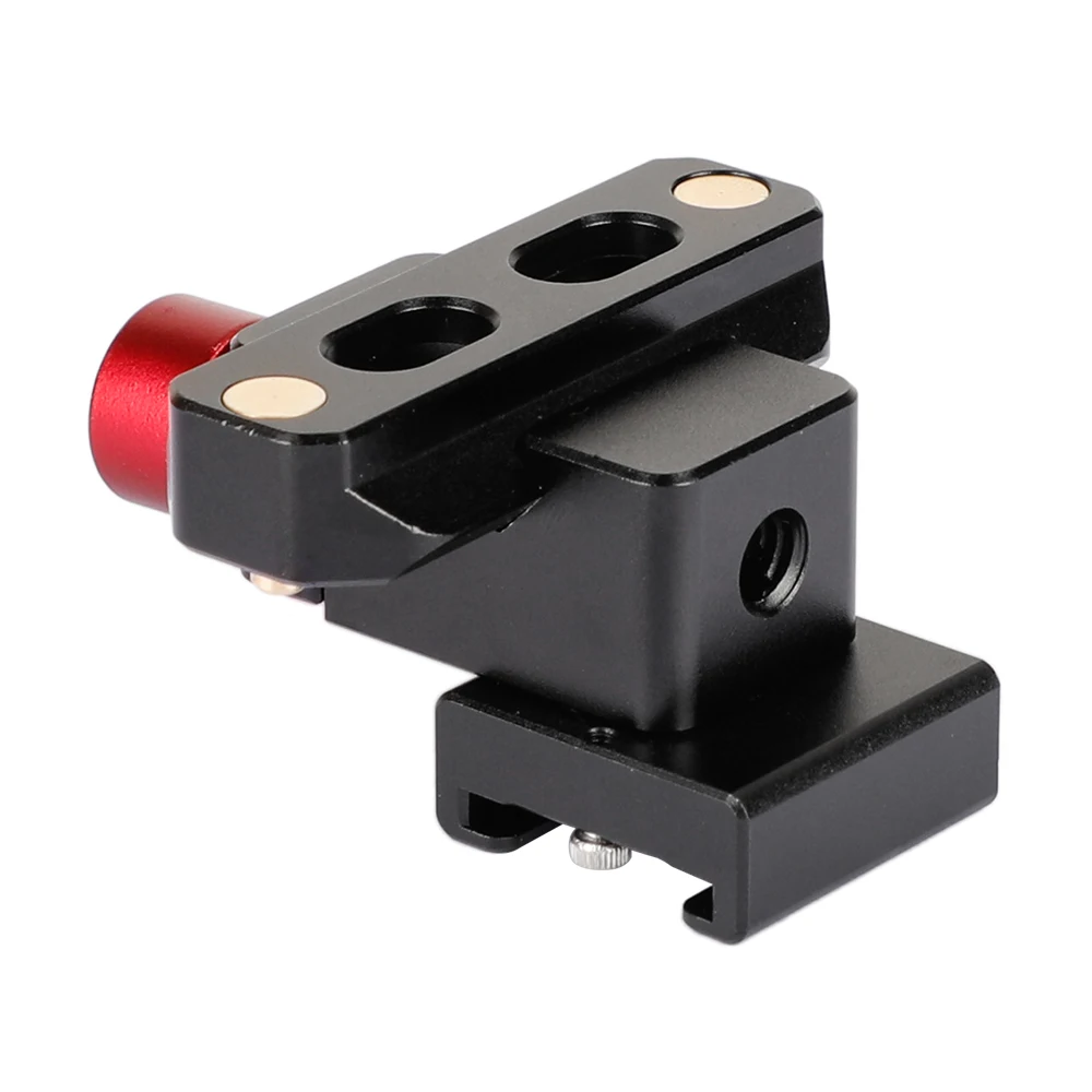 Morsetto a sgancio rapido Standard CAMVATE con adattatore per montaggio su slitta fredda e binario di sicurezza NATO (5cm) per montaggio su Monitor/Flash/Video