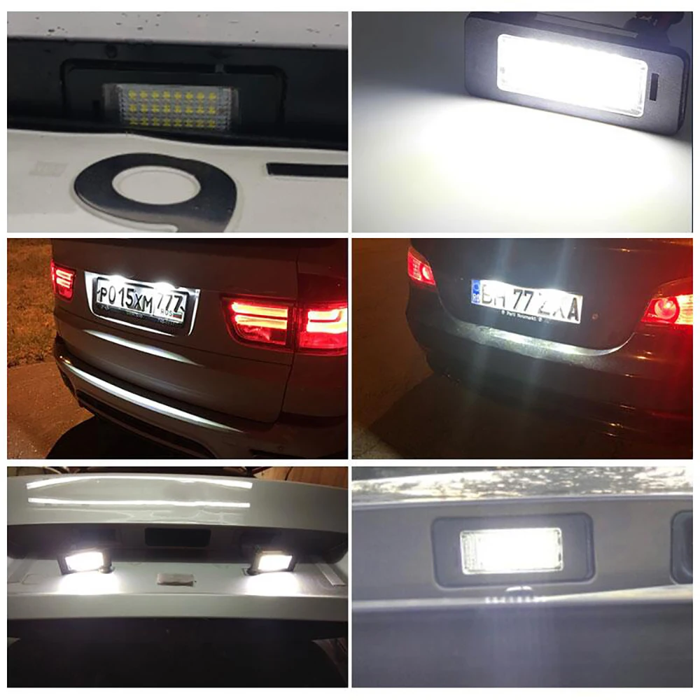 2PCS For Audi A4 B5 1996 1997 1998 1999 2000 A3 8L Facelift 1996 1997 1998 1999 2000 LED Car License Plate Light Lamp Accessory