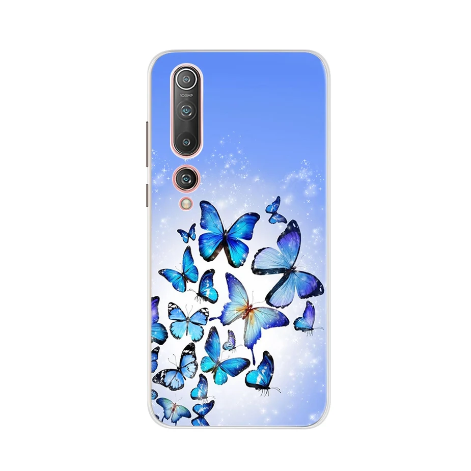 Cool Painted Case For Xiaomi Mi 10 Pro Cover New Fashion Flower Phone Case For Xiaomi Mi10 Mi 10 Pro Soft TPU Fundas Bumper Bags