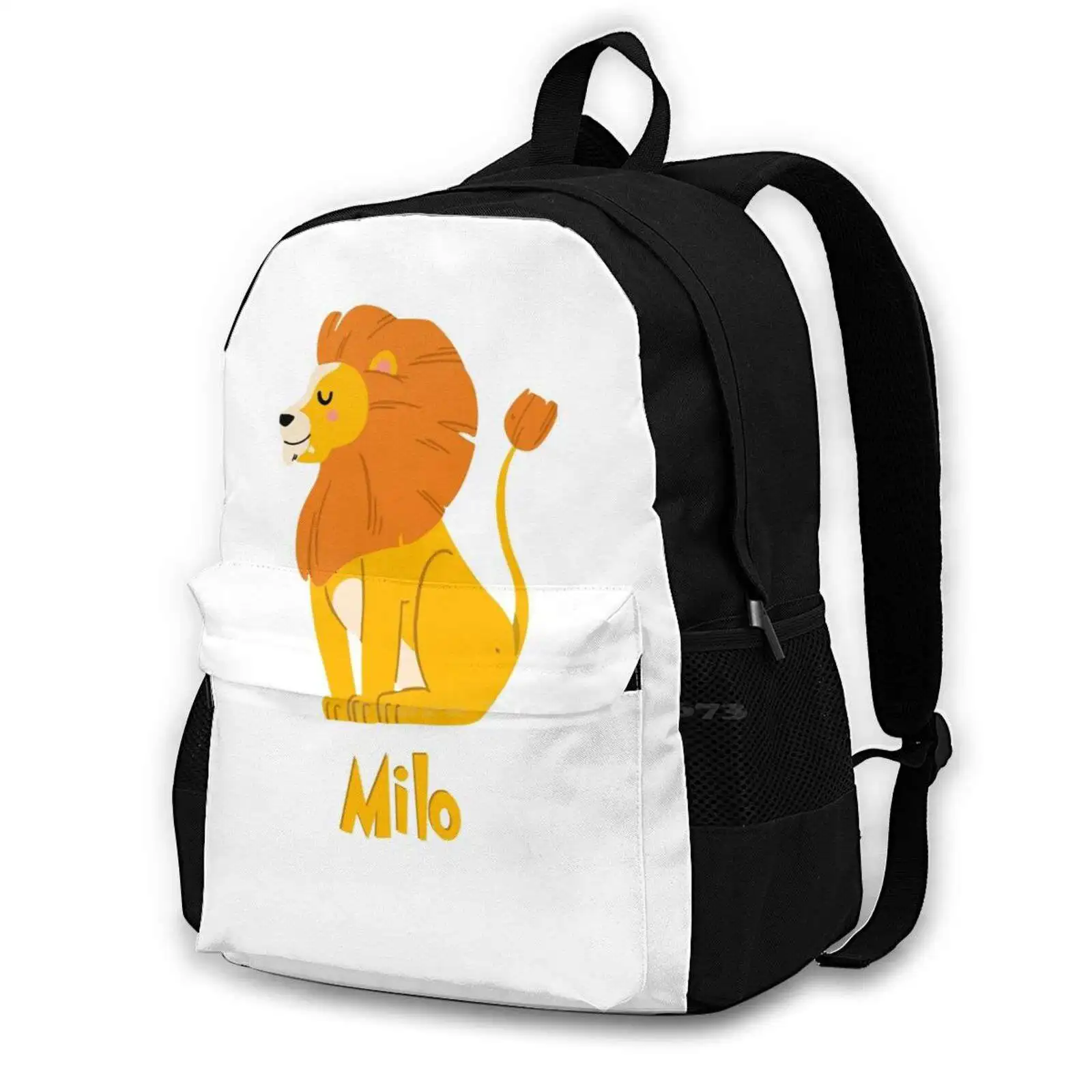 Milo Lion Baby Boy Wild Animal Name Fashion Travel Laptop School Backpack Bag Milo Lion Baby Boy Wild Animal Name Milo Lion