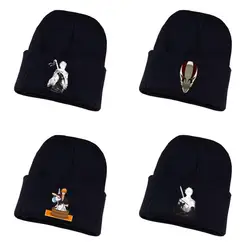 Winter warm hat anime BLEACH Knitted hat hat Unisex Print Cotton hat teenagers winter Knitted Cap Beanies Cap