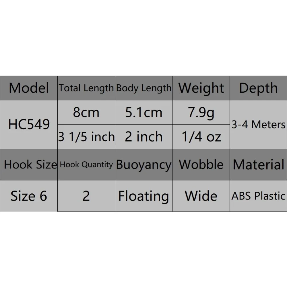 Isca de pesca com ganchos high-end, 8g, 8cm, 3 metros de profundidade, oscilação larga, para a pesca da carpa, hc549