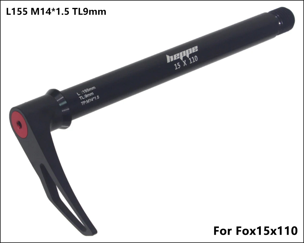 HEPPE Fahrrad Steckachse Vorderradgabel Welle Spieß 15x100 15x110 MTB Rennrad Schnellspanner M15xP1,5 Gewindesteigung Fahrradteile – Detail 18