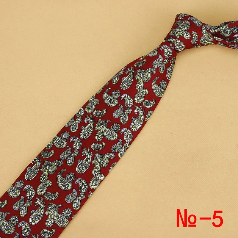Neue Designs Klassische Seide Männer Tie Floral Plaid 9cm Rot Gedruckt Krawatte Gravata Krawatten für Männer Formal Wear Busines – Detail 6
