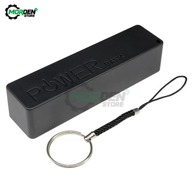 USB Power Bank 18650 Battery Charger Case Shell DIY Box With Key Chain For iPhone For Smart Phone MP3 Electronic Mobile Charging