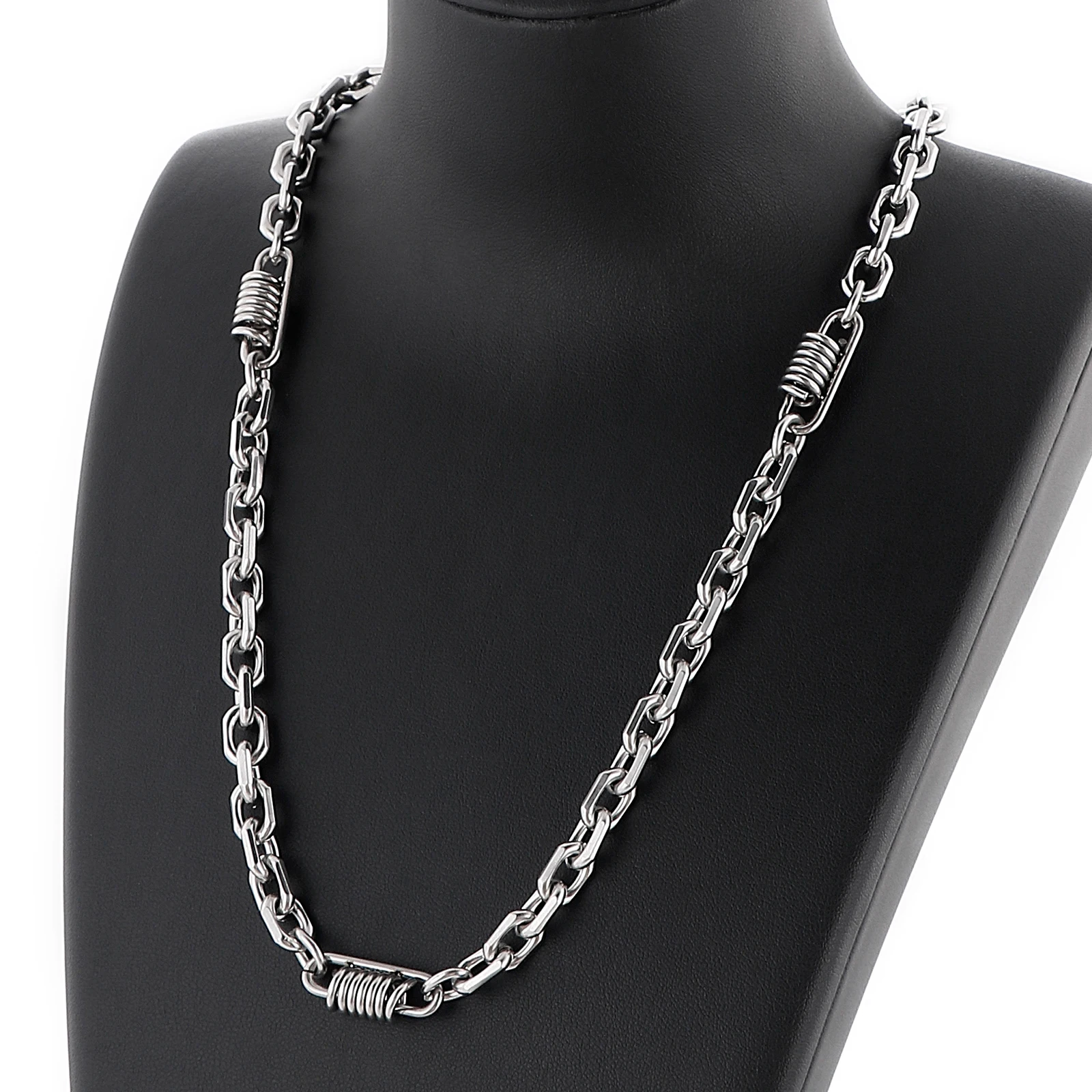 

7mm O-chain Necklaces For Men Simple Fashion Stainless Steel Punk Rock Jewelry