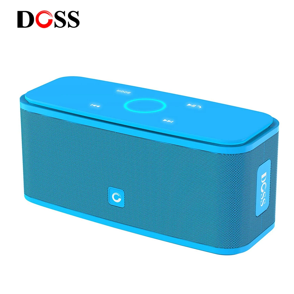 

DOSS Mini Portable Wireless Bluetooth Speaker SoundBox IPX5 Waterproof Touch Control Stereo Bass Sound Box PC Computer Speakers