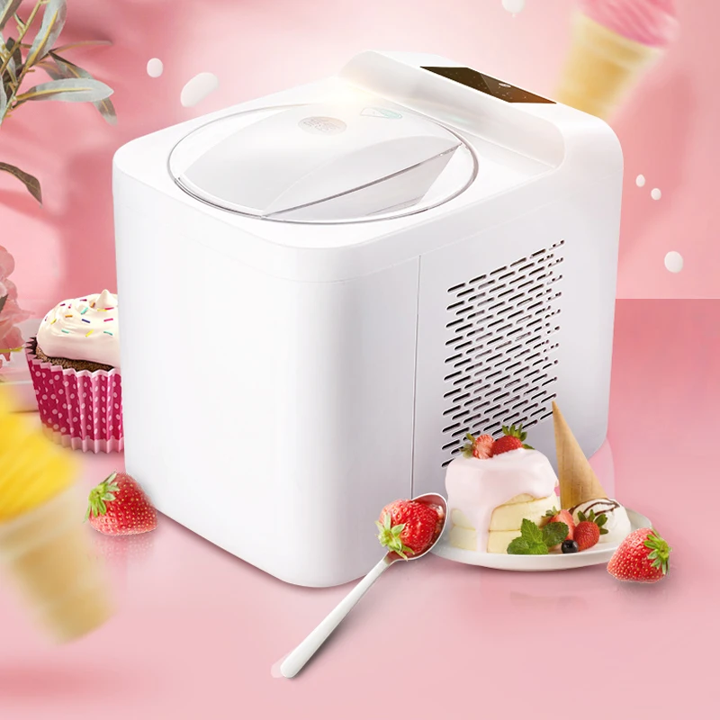 1000ml Soft Hard Italian Ice Cream Maker Machine Household Small Full Automatic Sorbet Fruit Dessert Yogurt