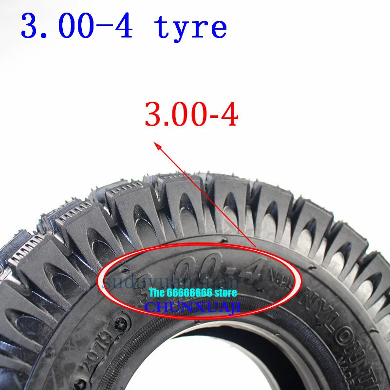 Tires 3.00-4 \'\' (10\'\'x3\'\' 260x85 ) tyres Inner Tube fits for Gas Electric Scooter Pocket Bike, Knobby Scooter, ATV and Go Kart