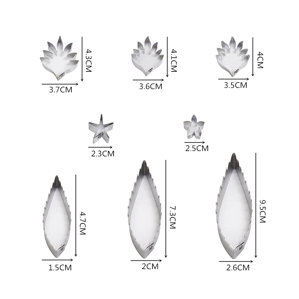 Cornflower  fondant sugar flower cutters baking cake decorations Polymer Clay Cold Porcelain gumpaste tools