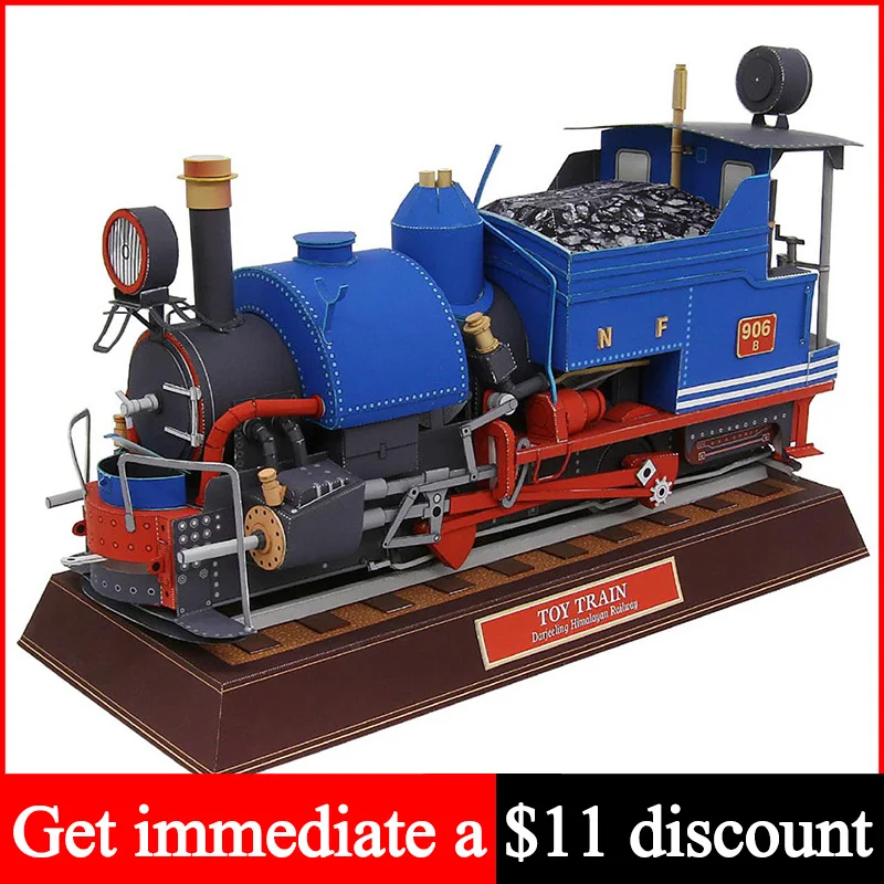 

Classic Train Steam Locomotives Handmade Realistic 3D Paper Model Papercraft DIY Teens Adult Origami Art Craft Toys ZX-058