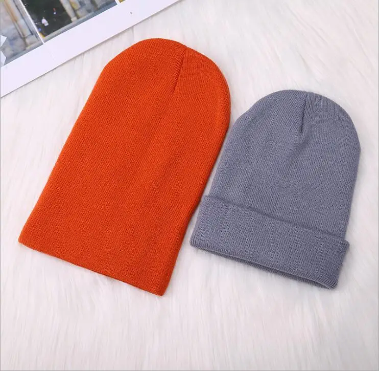 Winter Hats for Unisex New Beanies Knitted Solid Cute Hat Lady Autumn Female Beanie Caps Warmer Bonnet Men Casual Cap Wholesale