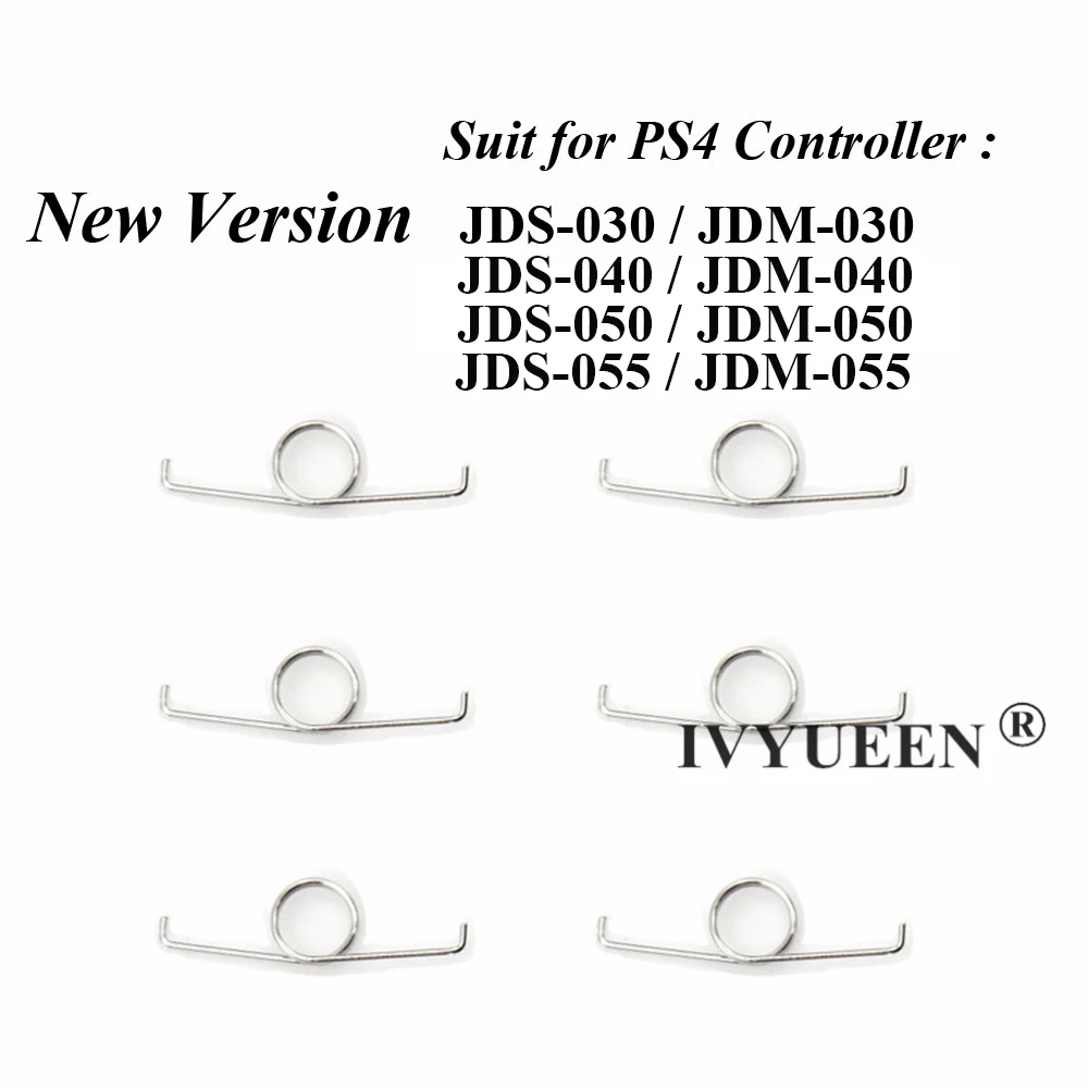 IVYUEEN-L2 R2 트리거 버튼 스프링 10 개, 플레이 스테이션 5 4 PS5 PS4 프로 슬림 컨트롤러 스프링 듀얼쇼크 5 4 게임 패드용