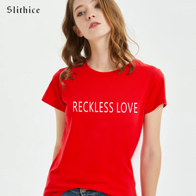 Slithice lekkomyślna miłość Hipster list drukuj kobiety t-shirty letnie ubrania rozrywka Streetwear lady t shirt Camiseta Feminina