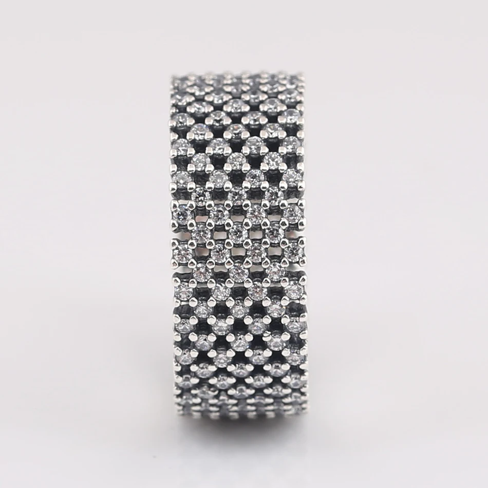 Authentic S925 Silver Ring Sparkling With Crystal Rings For Women Wedding Party Gift fit Lady Fine Jewelry - Image 4