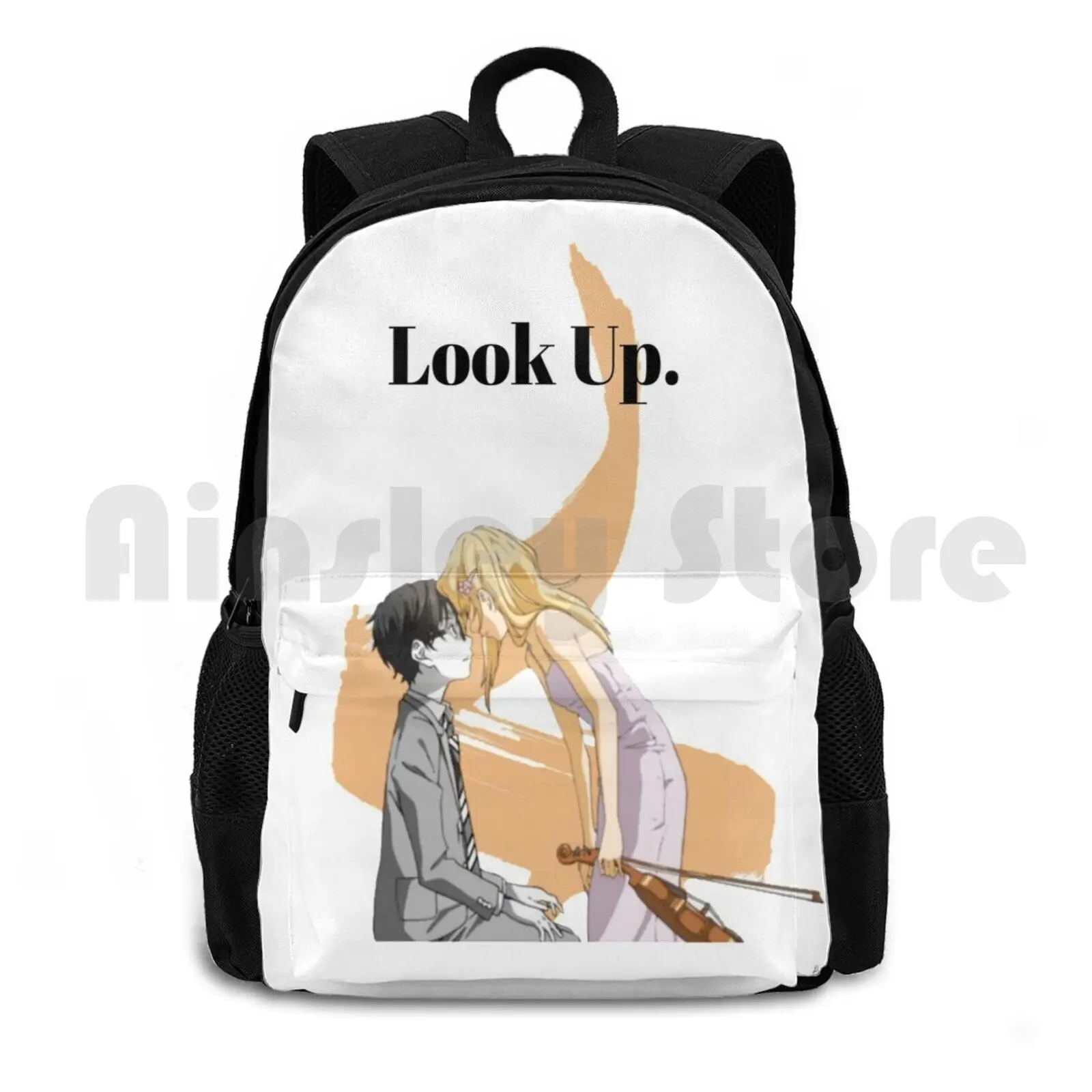 Tu mentira en abril: Linda mochila para senderismo al aire libre Kosei X Kaori, impermeable, para acampar, viajar a tu mentira en abril Kaori Kosei Shigatsu