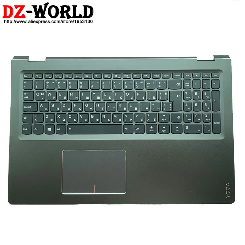 

Black Palmrest Upper Case With Bulgaria Backlit Keyboard Touchpad for Lenovo Ideapad Yoga 510-15ISK Yoga 510-15IKB 5CB0L66062