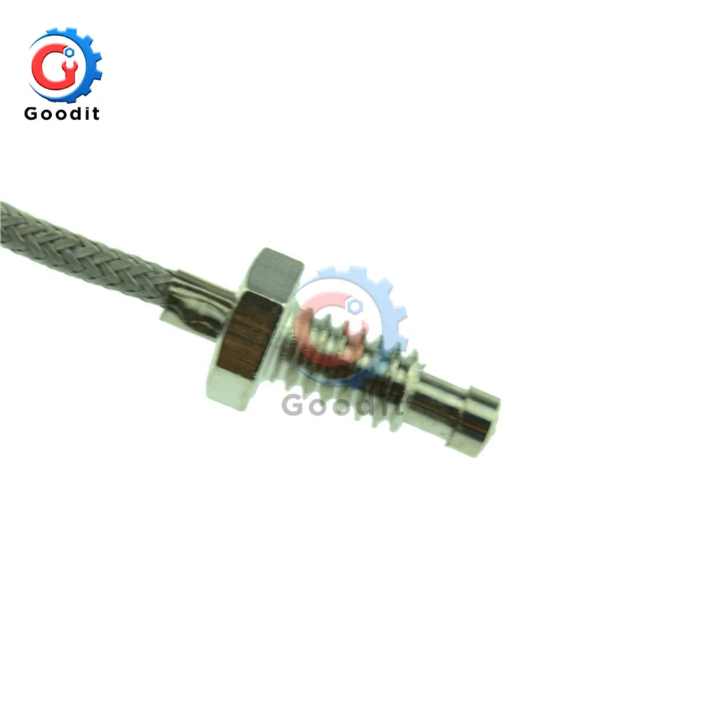 1M 3.3ft K Type Thermocouple Control Temperature Sensor 0-800C 6mm Thread Thermometer Temperature Probe Cable Controller