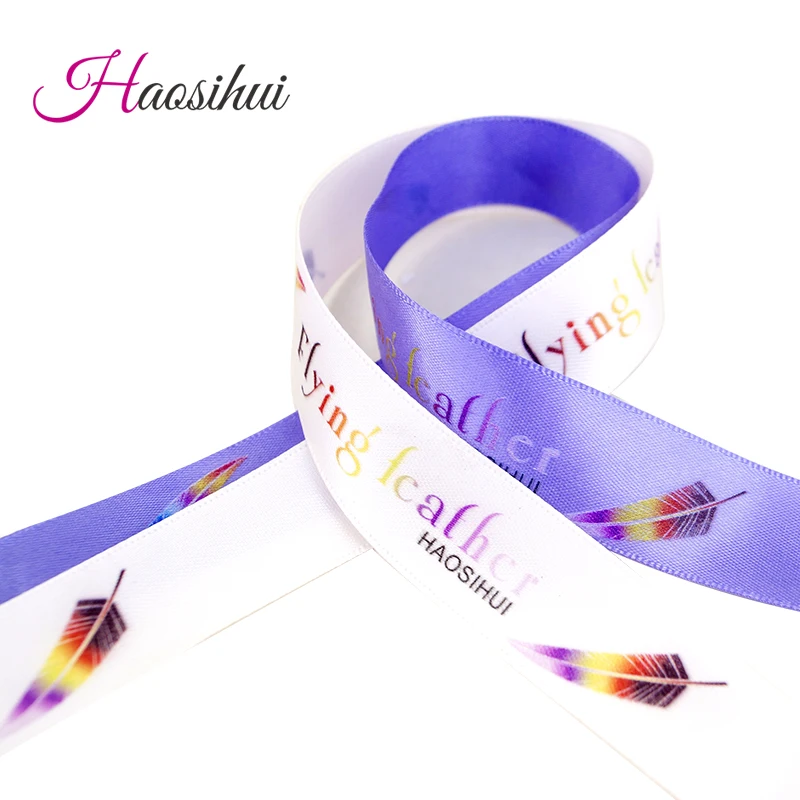 Free Shipping 3/4''(19mm) Custom Multicolor Ribbon Printed for Different Design Satin Ribbon 50yards/lot