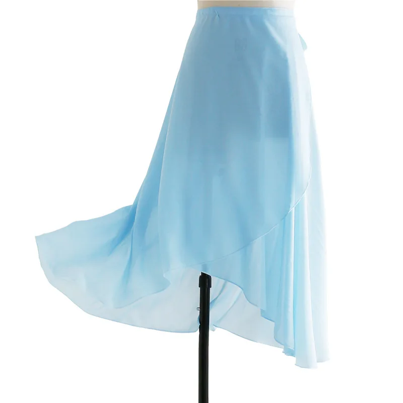 Adults Long Chiffon One-piece Solid Color Ballet Skirts Women Lyrical Soft Ballet Dress Black Burgundy Ballet Dance Costumes