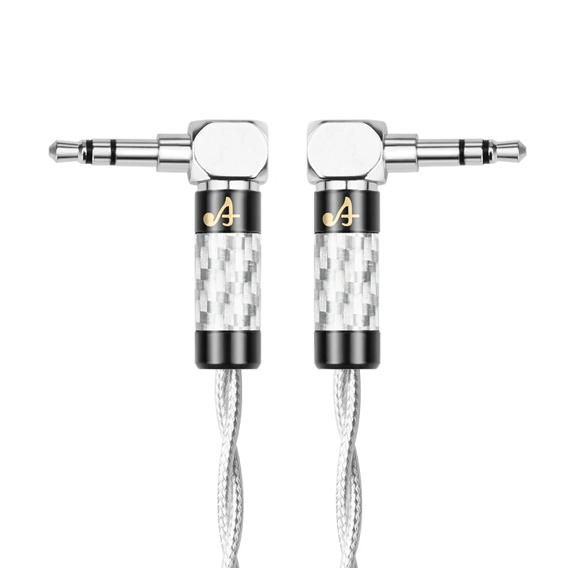 ATAUDIO Silber Hifi AUX kabel Männlichen Kabel Hohe Qualität 3,5mm zu 3,5mm stecker Audio kabel aux kabel 4