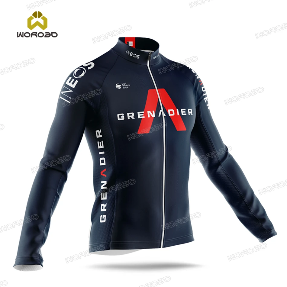 

2023 INEOS Men Long Sleeve Clothing Cycling Jersey Road Bike Team Training Bicycle Jacket Spring Autumn Quick Dry Sportswear