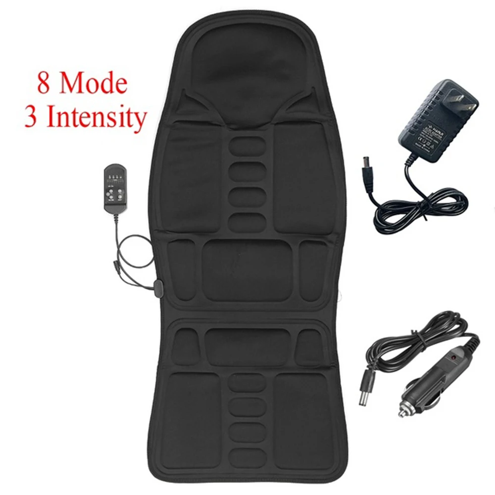 Multifunctional Pad Back Massager Car Chair Body Massage Heat Mat Seat Cover Cushion Neck Pain Lumbar Support