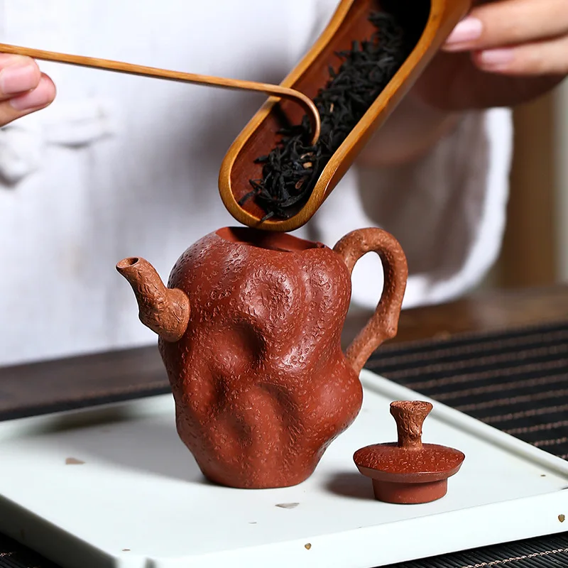 purple clay teapot raw ore jujube mud red dates teapot Kungfu tea set teapot small capacity 100ml