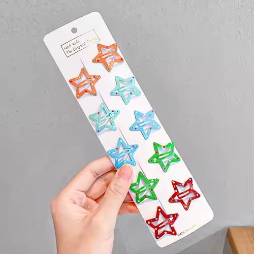 10/20/30/40 New Girls Cute Colorful Waterdrop Shape Hairpins Sweet Hair Clips Kids Barrettes Slid Clip Fashion Hair Accessories - Image 23