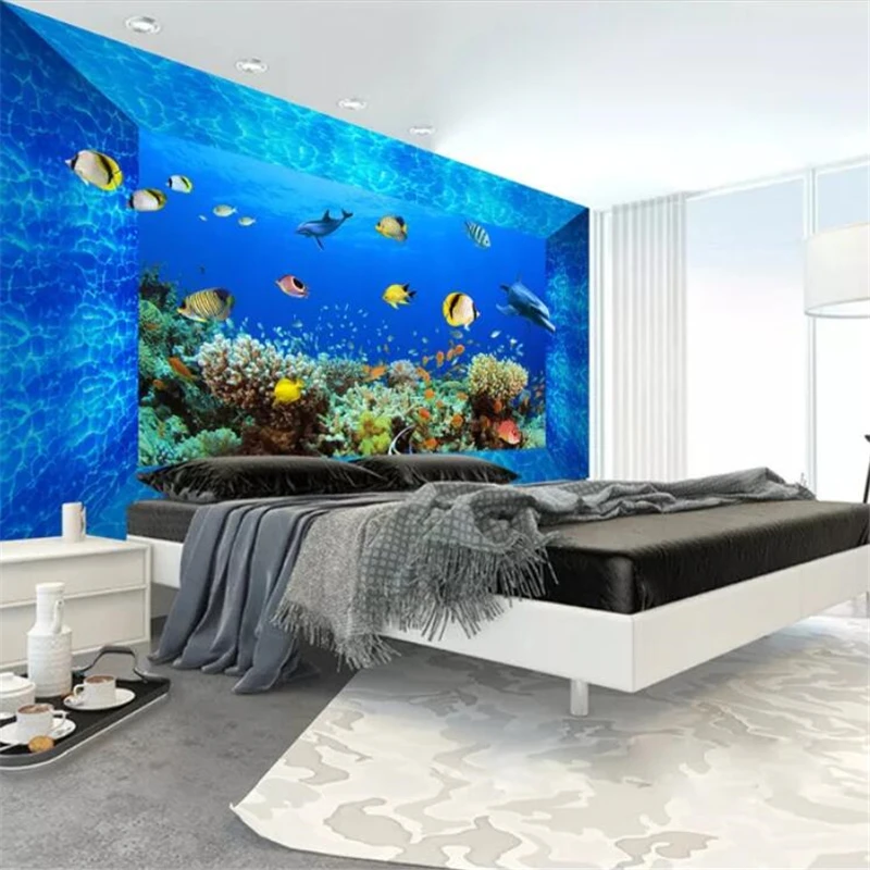 

wellyu Custom Wallpaper papel parede 3D fantasy underwater world wall 3d wall papers home decor papier peint papel tapiz