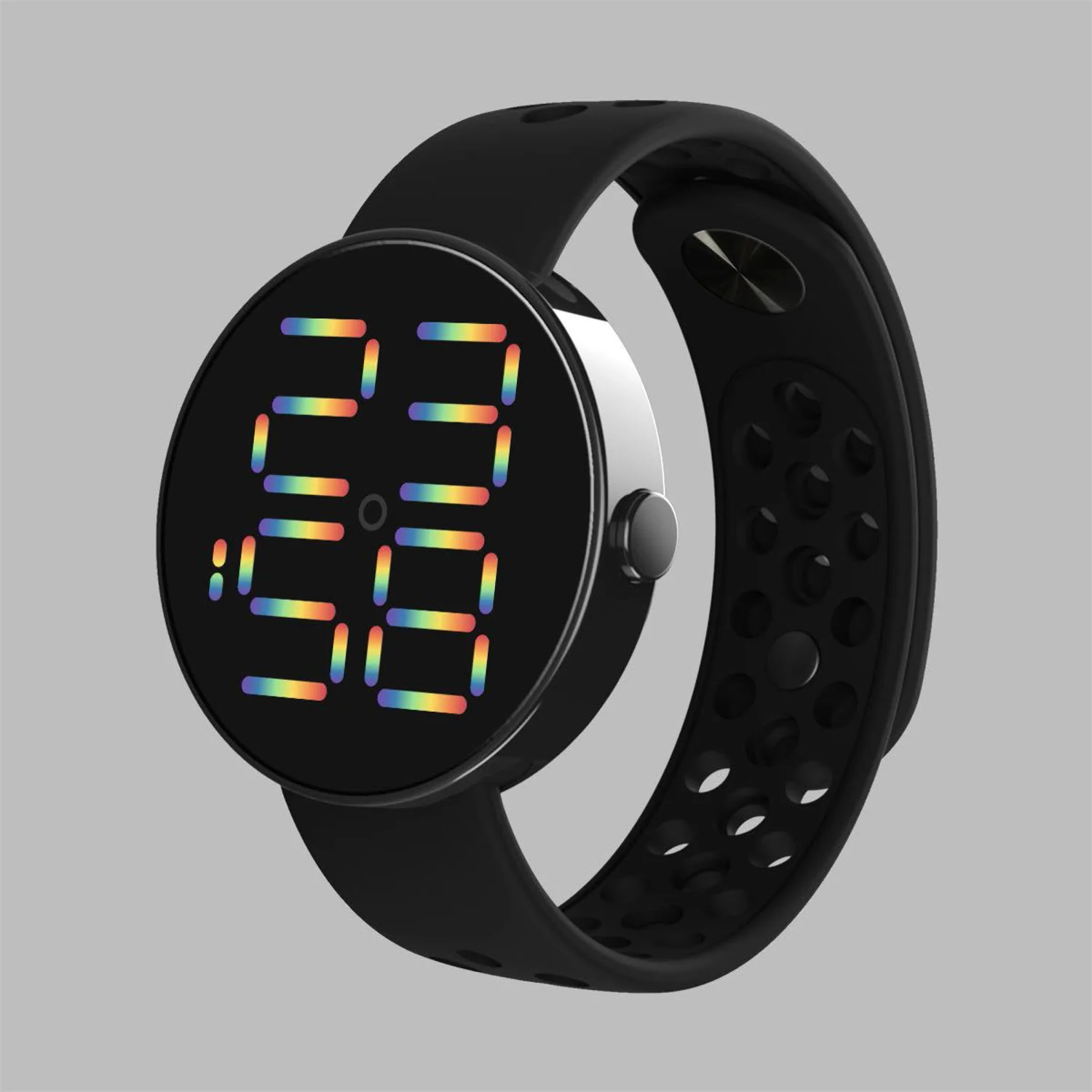 New Fashion LED Digital Watch for Women Sports Electronic Wrist Watch Women\'s Watches Breathable Silicone Watch Montre Femme