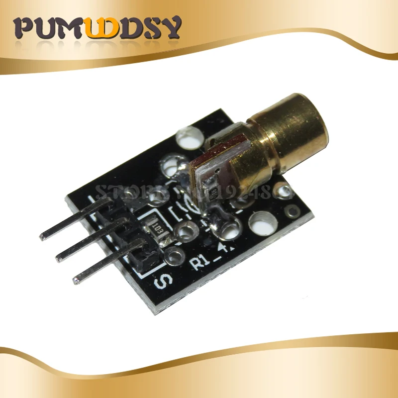 5PCS 650nm Laser sensor Module 6mm 5V 5mW Red KY-008 Laser Dot Diode Copper Head for new