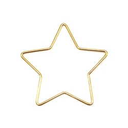 1Pc Star Shape 50-200mm Metal Craft Hoops Dream Catcher Rings for Dreamcatchers Wreaths Macrame Project DIY Accessories
