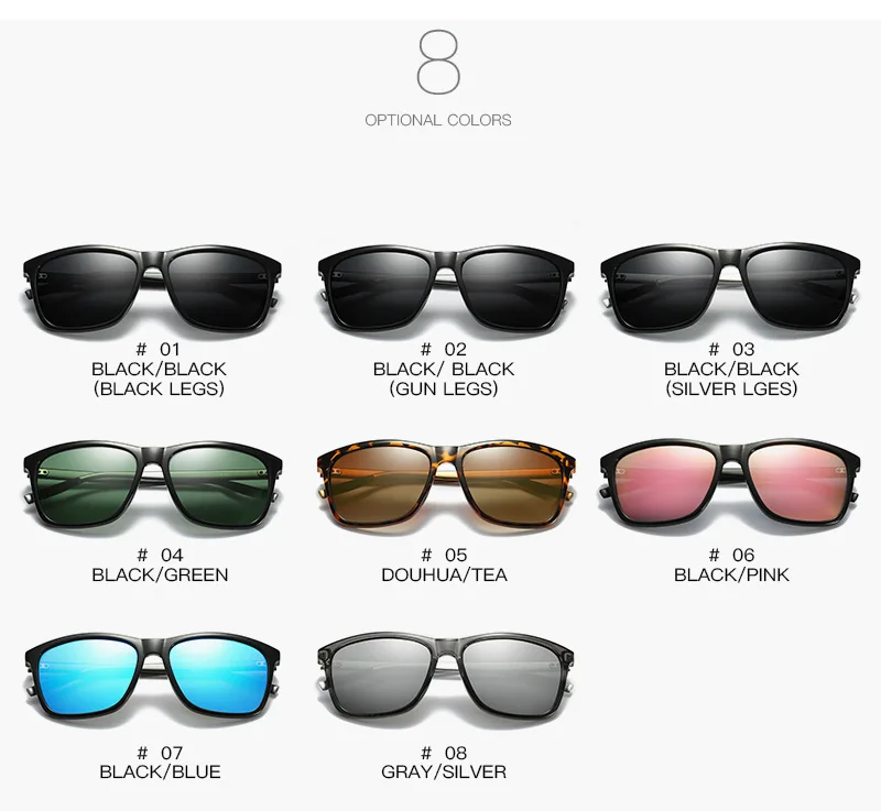 DJXFZLO Männer Vintage Aluminium Polarisierte Sonnenbrille Klassische Marke sonnenbrille Beschichtung Objektiv Fahren Brillen Für Männer/Frauen – Detail 7