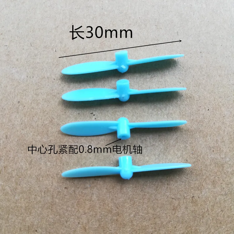 30mm 3cm Props Mini Propellers Blades For 0.8mm Motor Shaft cx-10 cx-10A CX-10W V676 CX-10D FQ777-124  Small Quadcopter Drone