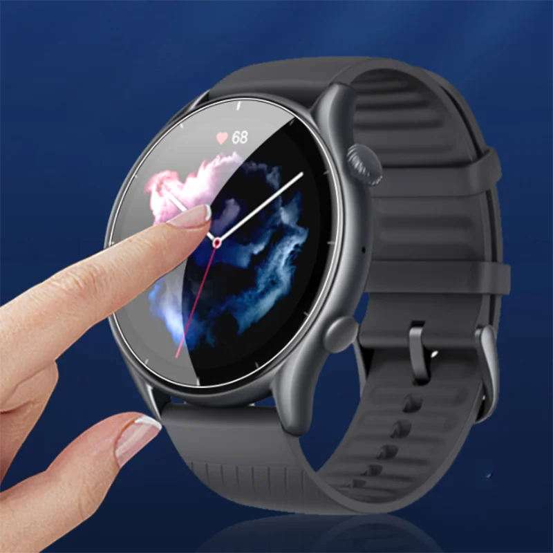 5個tpuソフト保護カバーのためのamazfit gtr 3/3pro/2/2e GTR3プロGTR2 GTR2e腕時計液晶スクリーンプロテクターアクセサリー