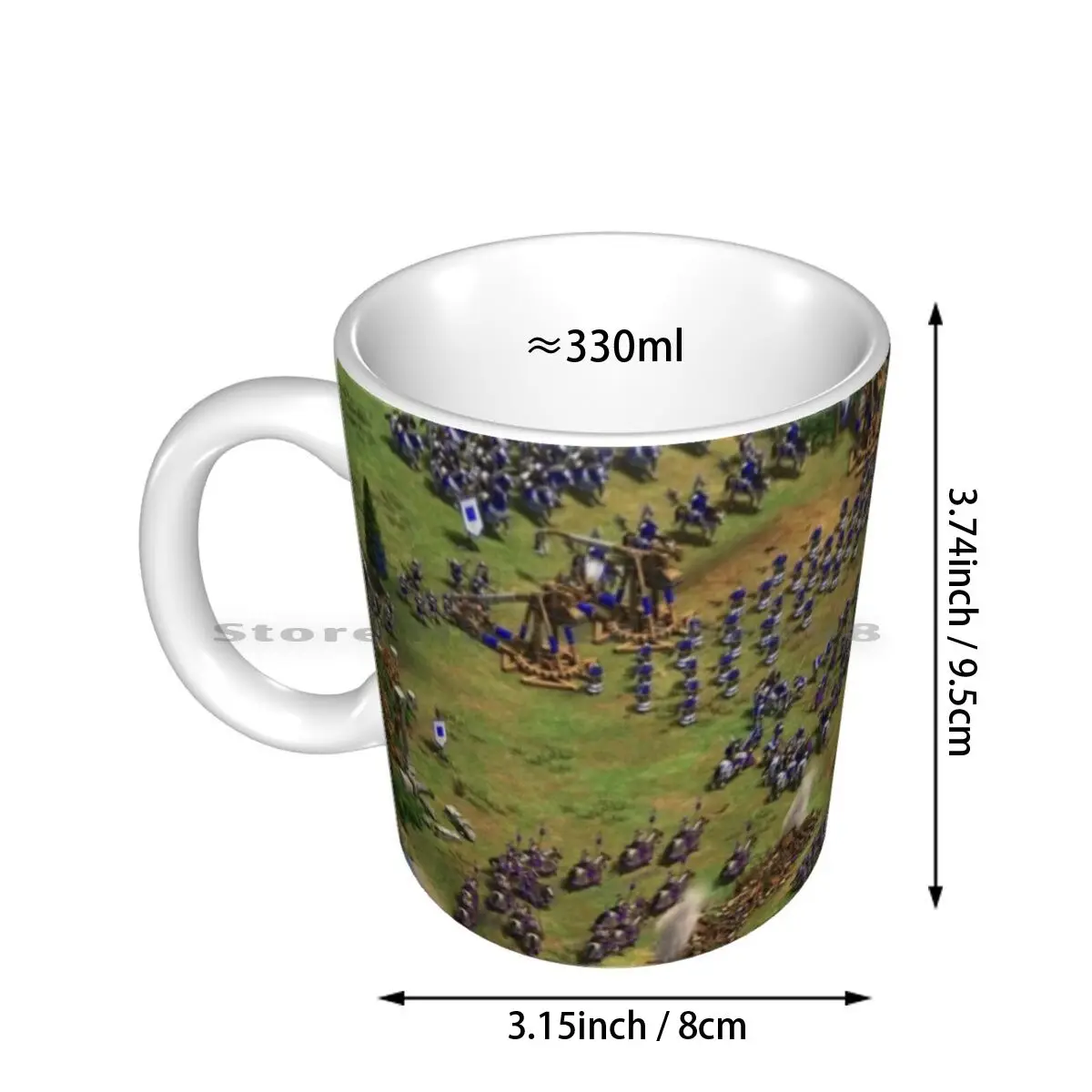 Age Of Empires Ii War Screenshot Ceramic Mugs Coffee Cups Milk Tea Mug Age Of Empires 2 Screenshot Aoe Battle War Pc Gaming Rts