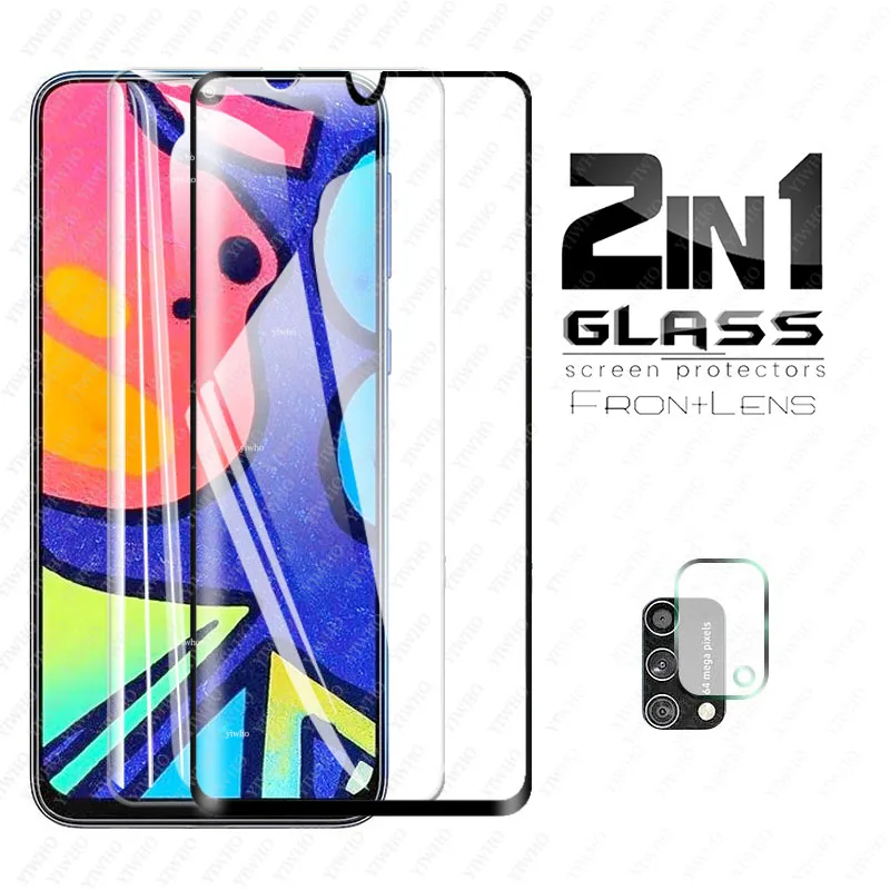 2 в 1 Защитное стекло для Samsung Galaxy M21s F415F на Sumsung M21 M215F M 21 s 21 S