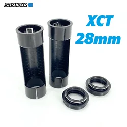 SR SUNTOUR Front Fork XCT 28mm Stanchion Fork Tube Wiper Oil Seal Dust Sealing Ring Slider Sleeve Inner Lining Guide Tube